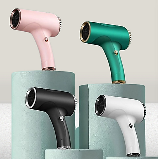 2600mAh Cordless an ion Blow portable Hair Dryer 40/500W, USB Rechargeable Powerful 2 Gears for Household, Travel & Salon